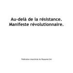 خرید و دانلود نسخه کامل کتاب Fédération Anarchiste du Royaume-Uni. Au-delà de la résistance. Manifeste révolutionnaire