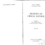 خرید و دانلود نسخه کامل کتاب Filosofia da Ciência Natural