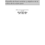 خرید و دانلود نسخه کامل کتاب Filosofía de Kant: carácter y objetivo de la Crítica de la Razón Pura