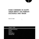 خرید و دانلود نسخه کامل کتاب Food subsidies in Egypt: Their impact on foreign exchange and trade (Research report   International Food Policy Research Institute)