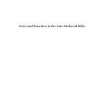 خرید و دانلود نسخه کامل کتاب Form and function in the late medieval Bible