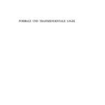 خرید و دانلود نسخه کامل کتاب Formale und Transzendentale Logik: Versuch einer Kritik der logischen Vernunft