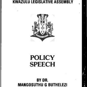 خرید و دانلود نسخه کامل کتاب Fourth Session of the Fifth KwaZulu Legislative Assembly. Policy Speech