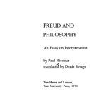 خرید و دانلود نسخه کامل کتاب Freud and Philosophy: An Essay on Interpretation