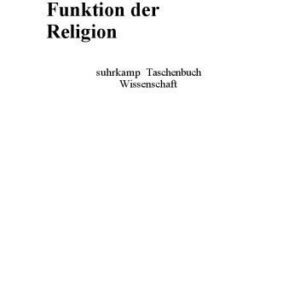 خرید و دانلود نسخه کامل کتاب Funktion der Religion