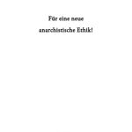 خرید و دانلود نسخه کامل کتاب Für eine neue anarchistische Ethik!