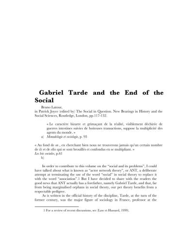 خرید و دانلود نسخه کامل کتاب Gabriel Tarde and the End of the Social_68f8b42a72edc.jpeg خرید و دانلود نسخه کامل کتاب Gabriel Tarde and the End of the Social