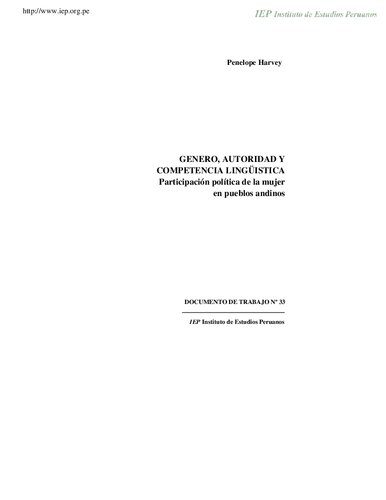 خرید و دانلود نسخه کامل کتاب Género, autoridad y competencia lingüística. Participación política de la mujer en pueblos andinos_68f8376e86a93.jpeg خرید و دانلود نسخه کامل کتاب Género, autoridad y competencia lingüística. Participación política de la mujer en pueblos andinos