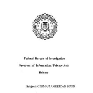 خرید و دانلود نسخه کامل کتاب German American Federation / Bund