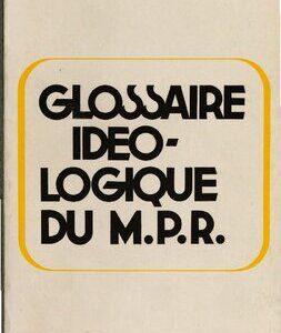 خرید و دانلود نسخه کامل کتاب Glossaire idéologique du M.P.R.
