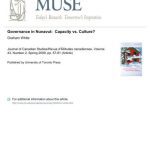 خرید و دانلود نسخه کامل کتاب Governance in Nunavut: Capacity vs. Culture?