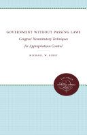 خرید و دانلود نسخه کامل کتاب Government Without Passing Laws: Congress’ Nonstatutory Techniques for Appropriations Control_68e81f333fc86.jpeg خرید و دانلود نسخه کامل کتاب Government Without Passing Laws: Congress’ Nonstatutory Techniques for Appropriations Control