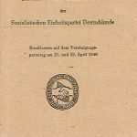 خرید و دانلود نسخه کامل کتاب Grundsätze und Ziele der Sozialistischen Einheitspartei Deutschlands. Beschlossen auf dem Vereinigungsparteitag am 21. und 22. April 1946