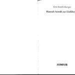 خرید و دانلود نسخه کامل کتاب Hannah Arendt zur Einführung