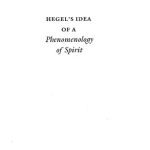 خرید و دانلود نسخه کامل کتاب Hegel’s Idea of a Phenomenology of Spirit