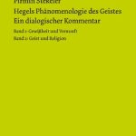 خرید و دانلود نسخه کامل کتاب Hegels Phänomenologie des Geistes. Ein dialogischer Kommentar. Band 1: Gewißheit und Vernunft Band 2. Geist und Religion