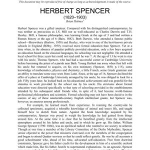 خرید و دانلود نسخه کامل کتاب Herbert Spencer (1820-1903)