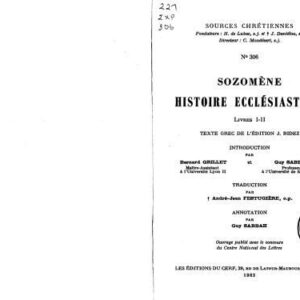 خرید و دانلود نسخه کامل کتاب Histoire ecclésiastique Sozomène