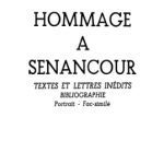 خرید و دانلود نسخه کامل کتاب Hommage à Senancour. Textes et lettres inédits.