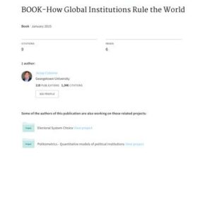 خرید و دانلود نسخه کامل کتاب How Global Institutions Rule the World