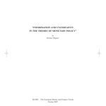 خرید و دانلود نسخه کامل کتاب Information And Uncertainty In The Theory Of Monetary Policy