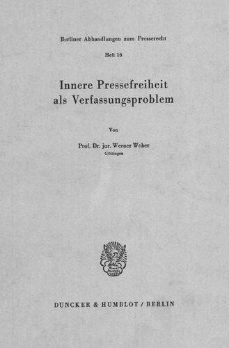 خرید و دانلود نسخه کامل کتاب Innere Pressefreiheit als Verfassungsproblem_68e528e683c35.jpeg خرید و دانلود نسخه کامل کتاب Innere Pressefreiheit als Verfassungsproblem