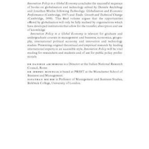 خرید و دانلود نسخه کامل کتاب Innovation Policy in a Global Economy