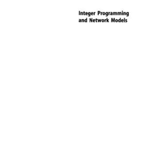 خرید و دانلود نسخه کامل کتاب Integer Programming and Network Models