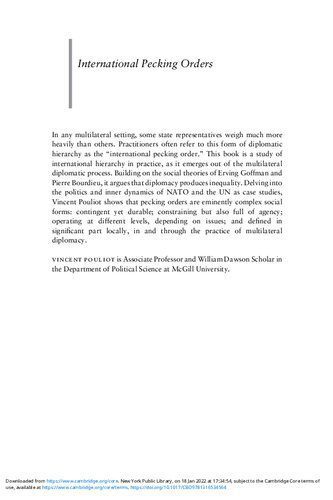 خرید و دانلود نسخه کامل کتاب International Pecking Orders: The Politics and Practice of Multilateral Diplomacy_68f78e681a7f4.jpeg خرید و دانلود نسخه کامل کتاب International Pecking Orders: The Politics and Practice of Multilateral Diplomacy