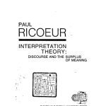 خرید و دانلود نسخه کامل کتاب Interpretation Theory: Discourse and the Surplus of Meaning