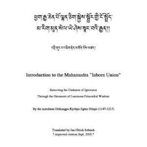 خرید و دانلود نسخه کامل کتاب Introduction to the Mahamudra “Inborn Union”: Removing the Darkness of Ignorance Through the Ornament of Luminous Primordial Wisdom