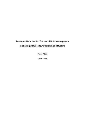 خرید و دانلود نسخه کامل کتاب Islamophobia in the UK : the role of British newspapers in shaping attitudes towards Islam and Muslims_68e567f4ed29c.jpeg خرید و دانلود نسخه کامل کتاب Islamophobia in the UK : the role of British newspapers in shaping attitudes towards Islam and Muslims