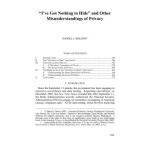 خرید و دانلود نسخه کامل کتاب ‘I’ve Got Nothing to Hide’ and Other Misunderstandings of Privacy