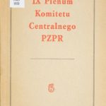 خرید و دانلود نسخه کامل کتاب IX Plenum Komitetu Centralnego PZPR