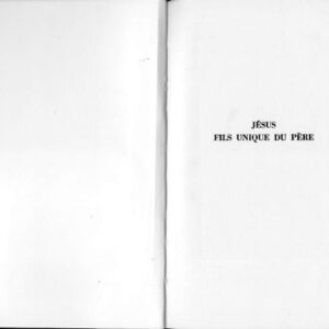 خرید و دانلود نسخه کامل کتاب Jésus, Fils unique du Père