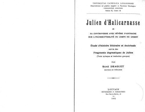 خرید و دانلود نسخه کامل کتاب Julien d’Halicarnasse et sa controverse avec Sévère d’Antioche sur l’incorruptibilité du corps du Christ_68e23321b4d48.jpeg خرید و دانلود نسخه کامل کتاب Julien d’Halicarnasse et sa controverse avec Sévère d’Antioche sur l’incorruptibilité du corps du Christ
