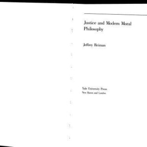 خرید و دانلود نسخه کامل کتاب Justice and Modern Moral Philosophy