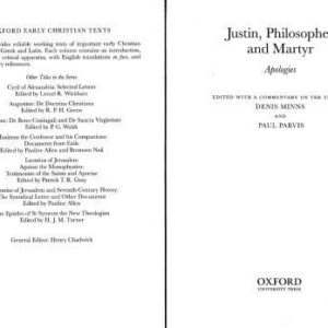 خرید و دانلود نسخه کامل کتاب Justin, Philosopher and Martyr: Apologies
