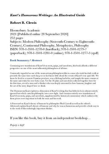 خرید و دانلود نسخه کامل کتاب Kant’s Humorous Writings: An Illustrated Guide_68fbc85396ac9.jpeg خرید و دانلود نسخه کامل کتاب Kant’s Humorous Writings: An Illustrated Guide