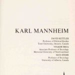 خرید و دانلود نسخه کامل کتاب Karl Mannheim