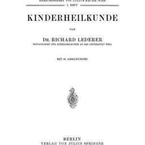 خرید و دانلود نسخه کامل کتاب Kinderheilkunde