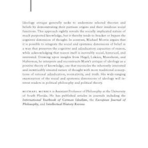 خرید و دانلود نسخه کامل کتاب Knowledge and Ideology: The Epistemology of Social and Political Critique
