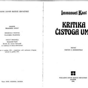 خرید و دانلود نسخه کامل کتاب Kritika čistoga uma