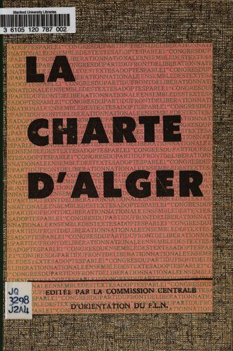 خرید و دانلود نسخه کامل کتاب La charte d’Alger_68e7b3f7da56f.jpeg خرید و دانلود نسخه کامل کتاب La charte d’Alger