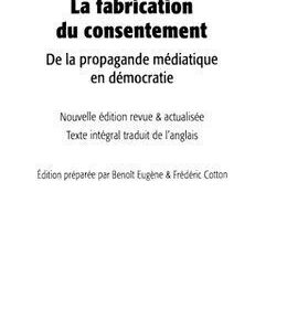 خرید و دانلود نسخه کامل کتاب La fabrication du consentement. De la propagande médiatique en démocratie
