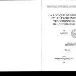 خرید و دانلود نسخه کامل کتاب La logique de Hegel et les problèmes traditionnels de l’ontologie