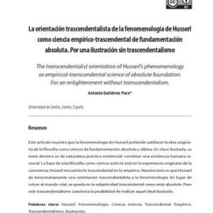 خرید و دانلود نسخه کامل کتاب La orientacion trascendentalista de la fenomenología de Husserl como ciencia empririco-trascendental de fundamentac absoluta. Por una ilustracion sin trascendentalism