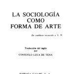 خرید و دانلود نسخه کامل کتاب La sociología como forma de arte