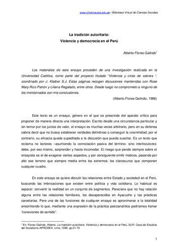 خرید و دانلود نسخه کامل کتاب La tradición autoritaria. Violencia y democracia en el Perú_68e8a49fb3624.jpeg خرید و دانلود نسخه کامل کتاب La tradición autoritaria. Violencia y democracia en el Perú