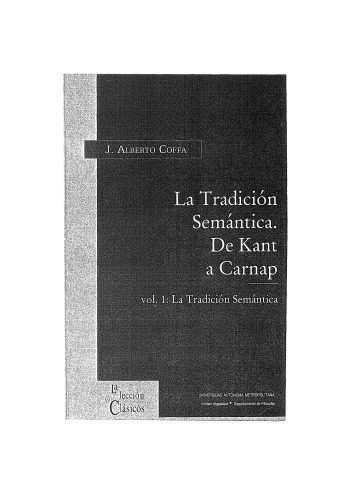خرید و دانلود نسخه کامل کتاب La tradición semántica. De Kant a Carnap_68fbd6b3f21b2.jpeg خرید و دانلود نسخه کامل کتاب La tradición semántica. De Kant a Carnap
